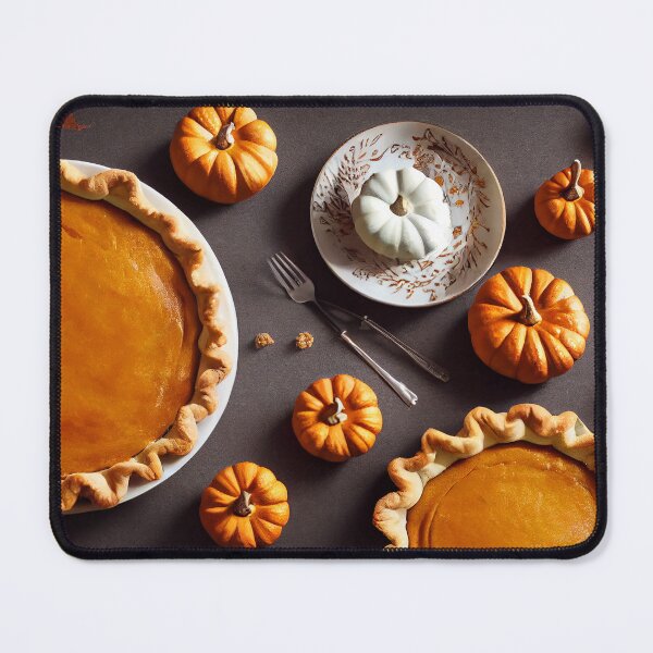 Item preview, Homemade Thanksgiving pumpkin pie fall recipe, food photography and illustration designed and sold by SvetlanaSF.