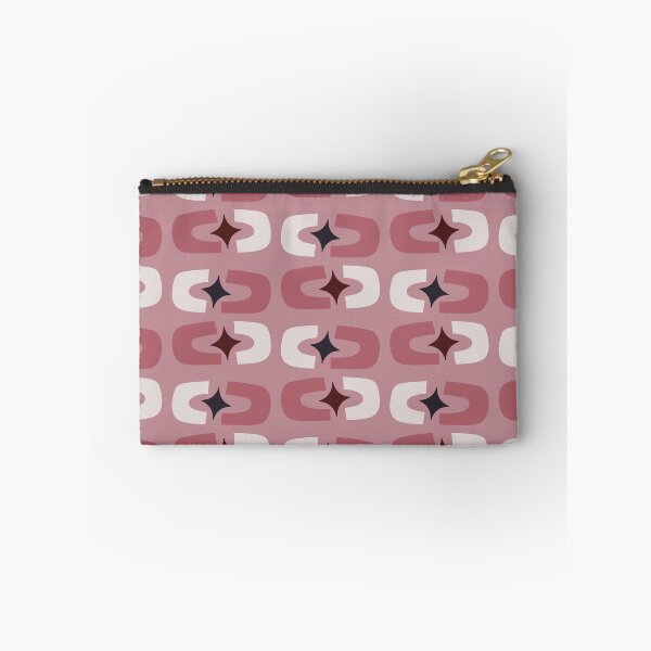 Item preview, Retro Core Geometric Rectangles And Cosmic Sparkle Stars Mod Pattern Deep Pink designed and sold by scorpiolane.