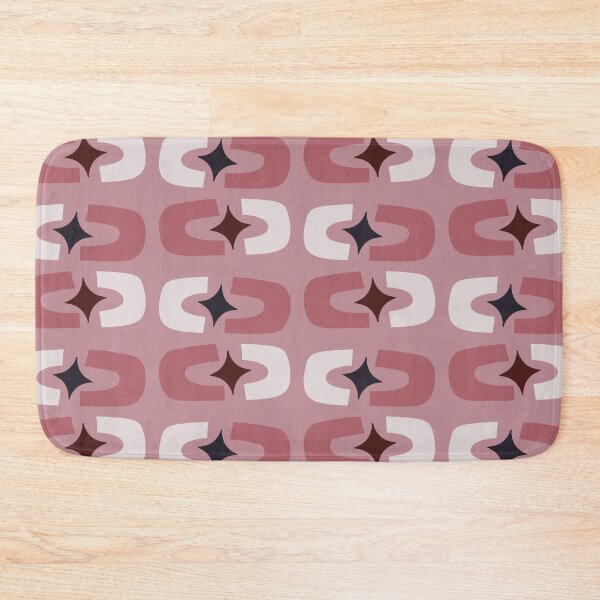 Item preview, Retro Core Geometric Rectangles And Cosmic Sparkle Stars Mod Pattern Deep Pink designed and sold by scorpiolane.