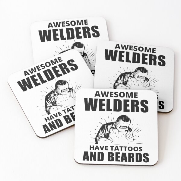 Item preview, Welding Welder Metal Construction Tattoos Beards designed and sold by TastefulTees.