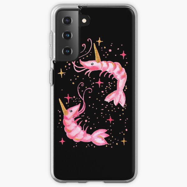 Uni-Prawn In Space - Black Samsung Galaxy Soft Case