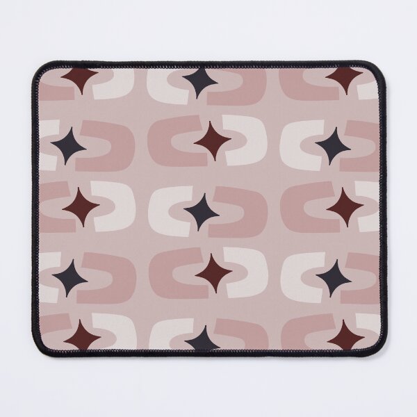 Item preview, Retro Core Geometric Rectangles And Cosmic Sparkle Stars Mod Pattern Gray Pink designed and sold by scorpiolane.
