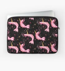 Uni-Prawn In Space - Black Laptop Sleeve