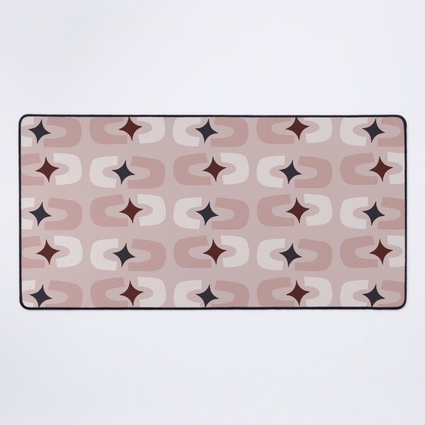 Item preview, Retro Core Geometric Rectangles And Cosmic Sparkle Stars Mod Pattern Gray Pink designed and sold by scorpiolane.