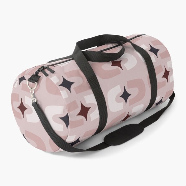 Item preview, Retro Core Geometric Rectangles And Cosmic Sparkle Stars Mod Pattern Gray Pink designed and sold by scorpiolane.