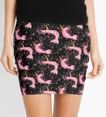 Uni-Prawn In Space - Black Mini Skirt