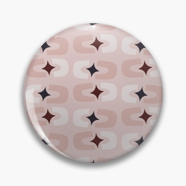 Item preview, Retro Core Geometric Rectangles And Cosmic Sparkle Stars Mod Pattern Pale Pink designed and sold by scorpiolane.