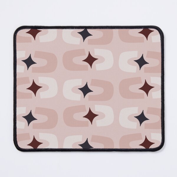 Item preview, Retro Core Geometric Rectangles And Cosmic Sparkle Stars Mod Pattern Pale Pink designed and sold by scorpiolane.