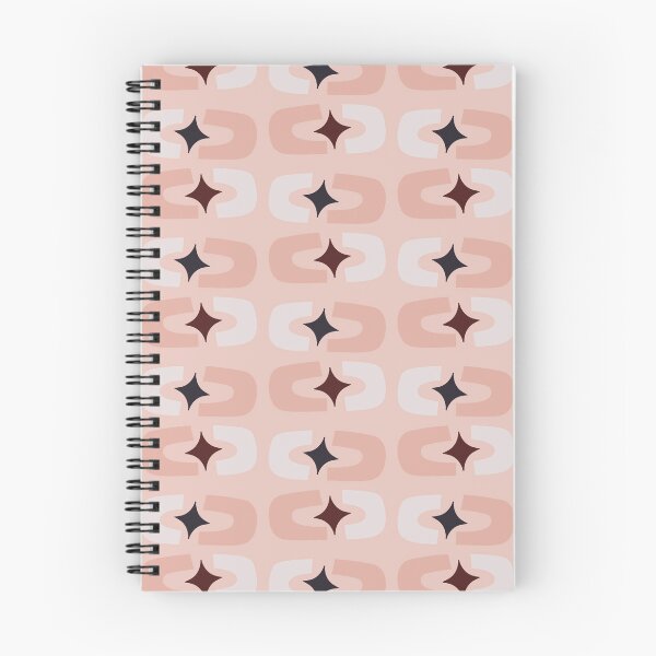 Item preview, Retro Core Geometric Rectangles And Cosmic Sparkle Stars Mod Pattern Coral Pink designed and sold by scorpiolane.