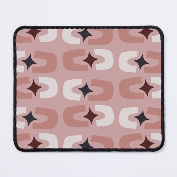Item preview, Retro Core Geometric Rectangles And Cosmic Sparkle Stars Mod Pattern Pink designed and sold by scorpiolane.