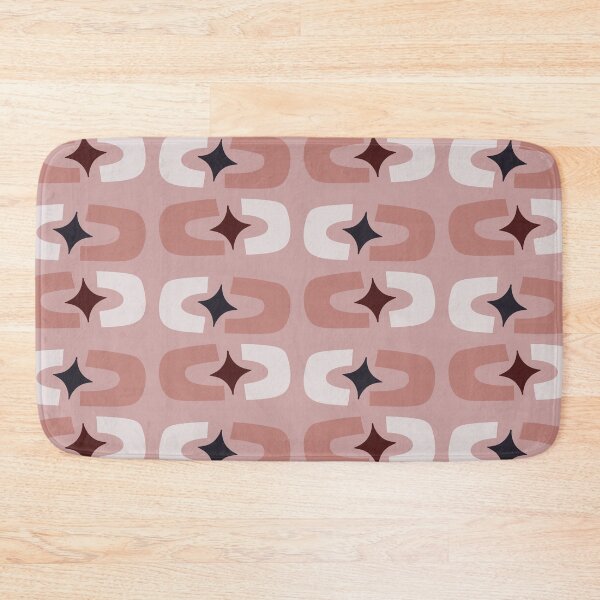 Item preview, Retro Core Geometric Rectangles And Cosmic Sparkle Stars Mod Pattern Pink designed and sold by scorpiolane.