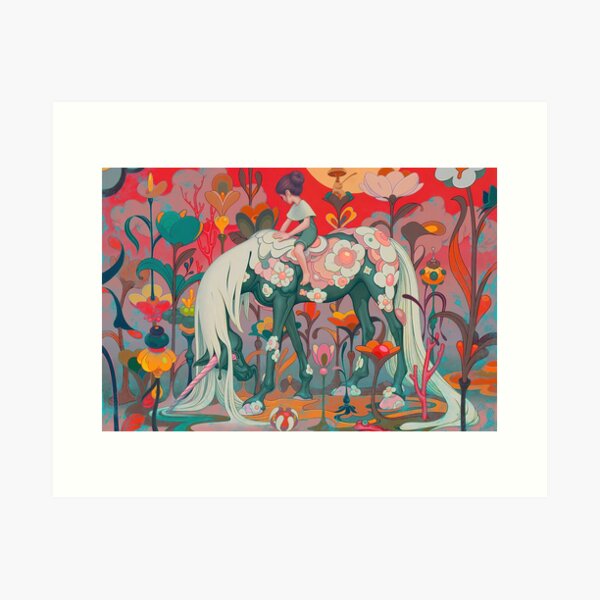 James Jean - Riding Girl Art Print