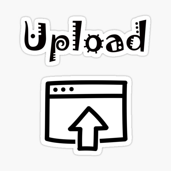 "Data Uploading Symbol" Sticker for Sale by DesignoArt Redbubble