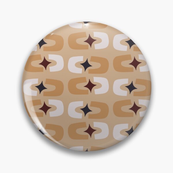 Item preview, Retro Core Geometric Rectangles And Cosmic Sparkle Stars Mod Pattern Peach Yellow designed and sold by scorpiolane.