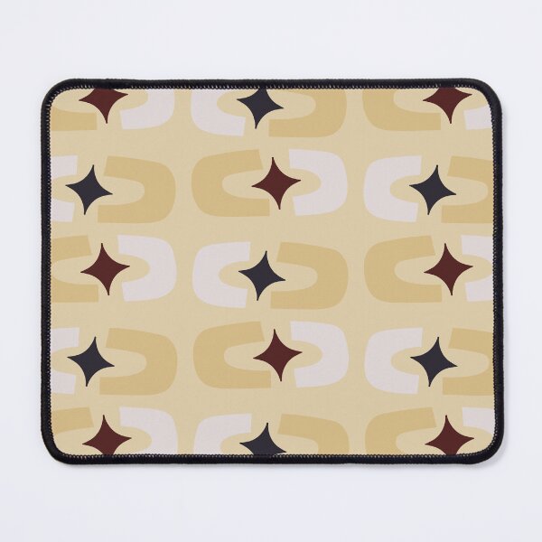Item preview, Retro Core Geometric Rectangles And Cosmic Sparkle Stars Mod Pattern Yellow designed and sold by scorpiolane.