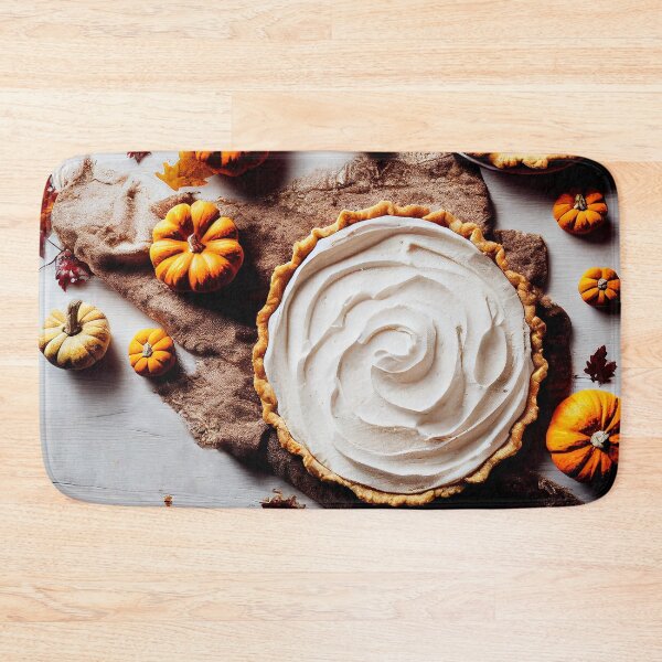 Item preview, Homemade Thanksgiving pumpkin pie fall recipe, food photography and illustration designed and sold by SvetlanaSF.