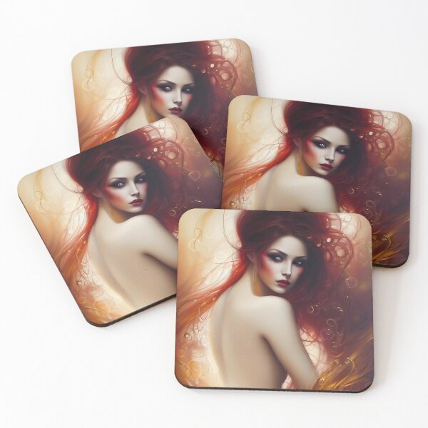Item preview, Windy Red woman designed and sold by Red Witch Art.