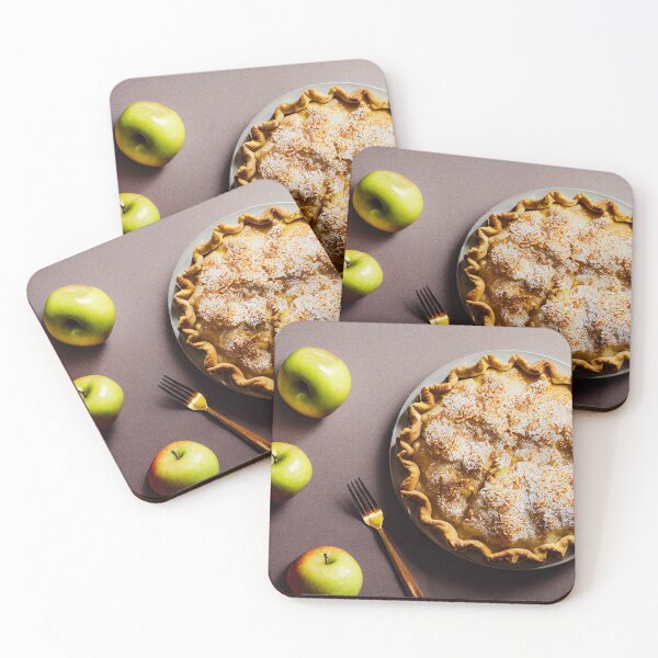 Item preview, Sweet apple pie with golden crust fresh apples food photography and illustration designed and sold by SvetlanaSF.