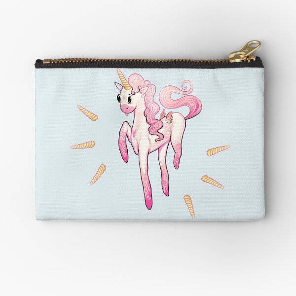 Super Cool Pink Unicorn Zipper Pouch