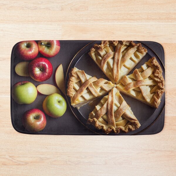 Item preview, Sweet apple pie with lattice top, fresh apples food photography and illustration designed and sold by SvetlanaSF.
