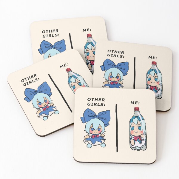 Item preview, I draw bottled cirno fumo plush but it's me and other girls meme / touhou designed and sold by RansRoom.