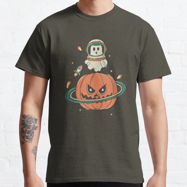 Halloween Funny Pumpkin Ghosts Football Denver-Bronco T-Shirt