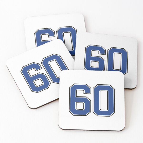Item preview, Number 60 lucky sports jersey sixty designed and sold by HeavyStyle.