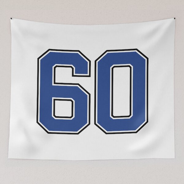 Item preview, Number 60 lucky sports jersey sixty designed and sold by HeavyStyle.