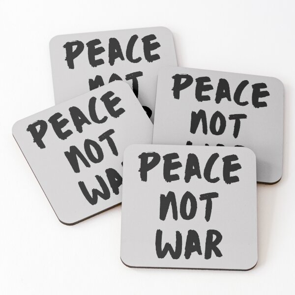 Item preview, Peace Not War. Text only design. Black text. Handwritten designed and sold by JellyBeenzz.