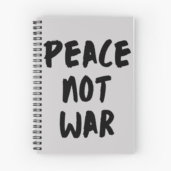 Item preview, Peace Not War. Text only design. Black text. Handwritten designed and sold by JellyBeenzz.