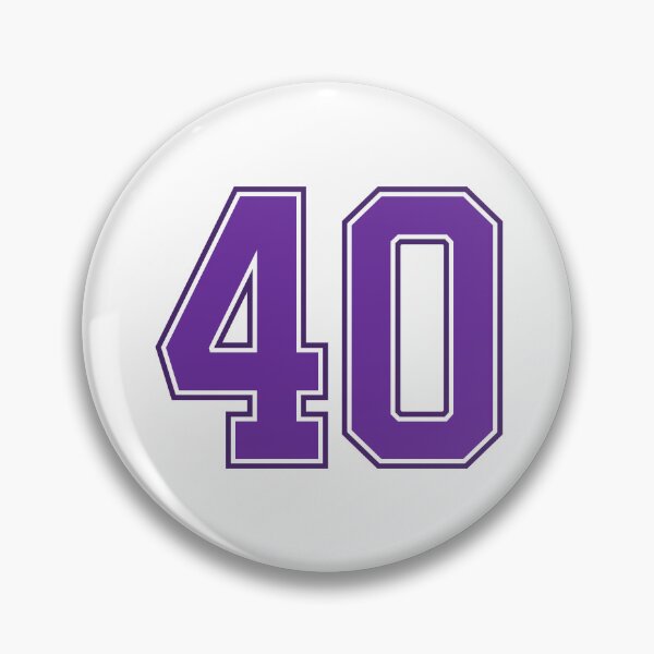 Item preview, Purple Number 40 lucky sports jersey forty designed and sold by HeavyStyle.