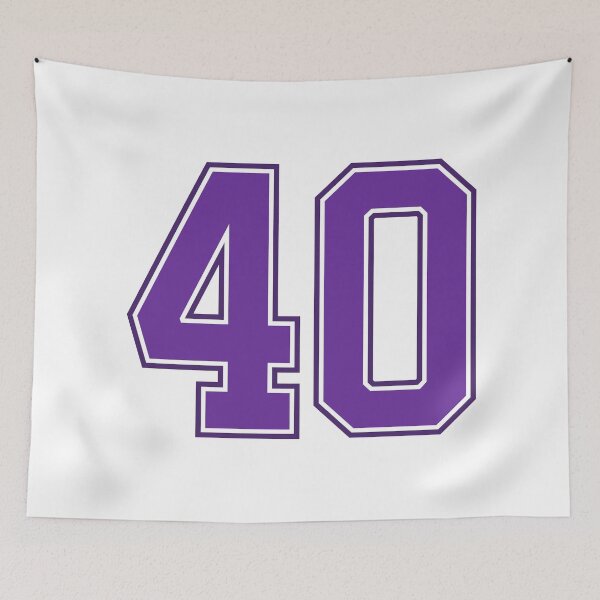 Item preview, Purple Number 40 lucky sports jersey forty designed and sold by HeavyStyle.