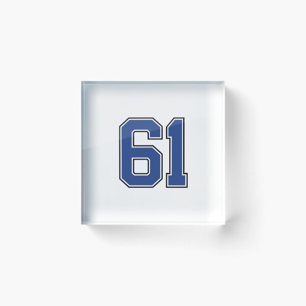 Item preview, Number 61 lucky sports jersey sixty one designed and sold by HeavyStyle.