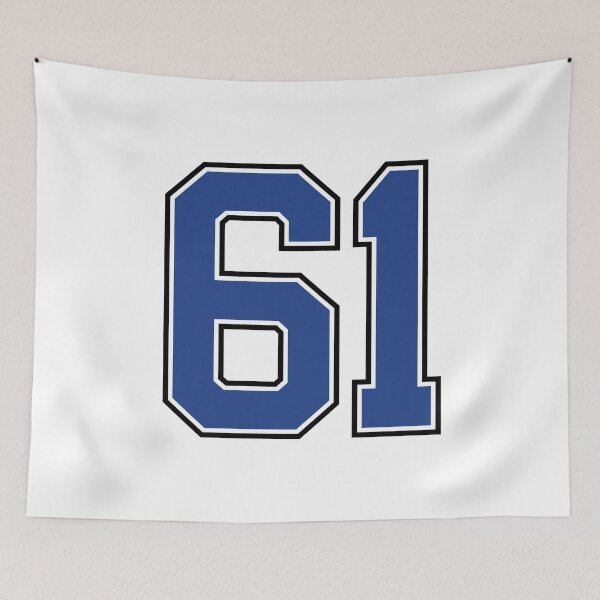 Item preview, Number 61 lucky sports jersey sixty one designed and sold by HeavyStyle.