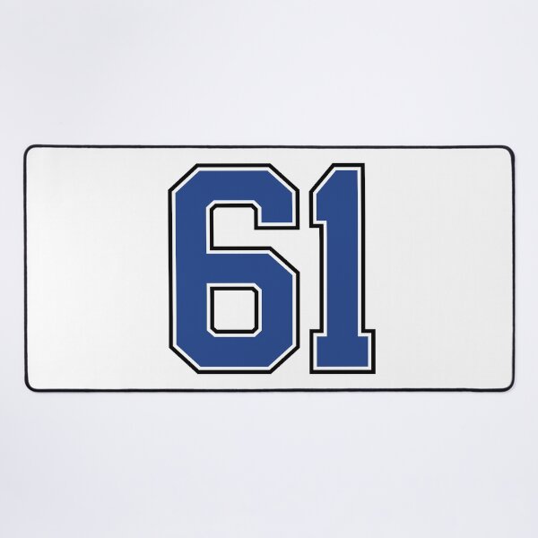 Item preview, Number 61 lucky sports jersey sixty one designed and sold by HeavyStyle.