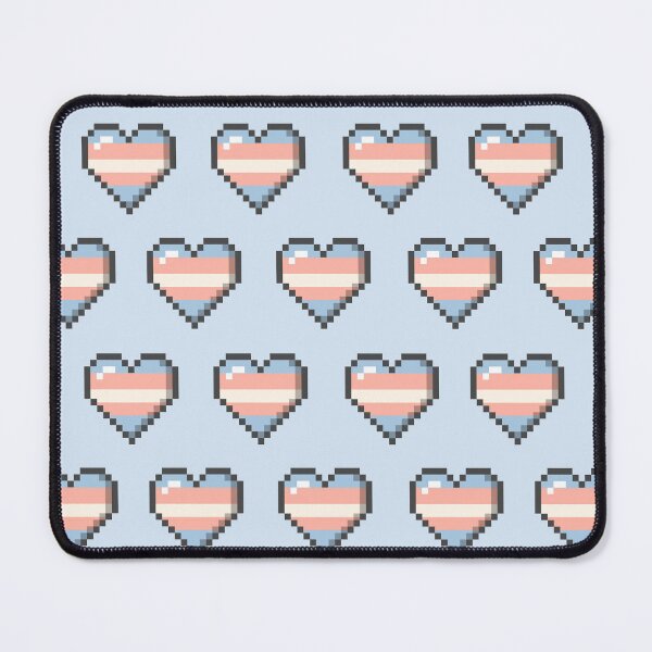 Item preview, Trans Pixelated Video Game Heart Pride - Trans Man designed and sold by Gay-Koala.