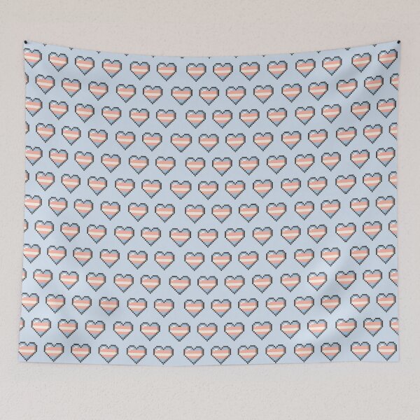 Item preview, Trans Pixelated Video Game Heart Pride - Trans Man designed and sold by Gay-Koala.