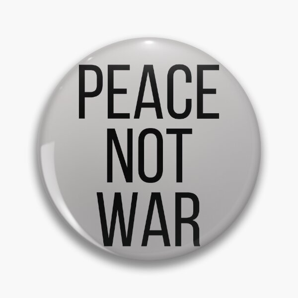 Item preview, Peace Not War. Text only design. Black text. Capitals designed and sold by JellyBeenzz.