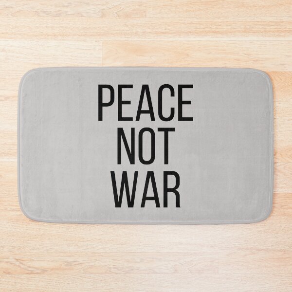 Item preview, Peace Not War. Text only design. Black text. Capitals designed and sold by JellyBeenzz.
