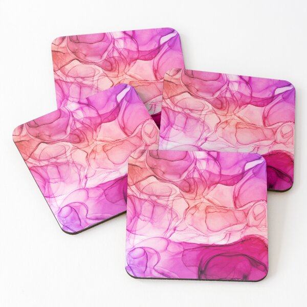 Item preview, Abstract liquid art alcohol ink, liquid marble art design, abstract marble art, liquid art, pink orange watercolor  designed and sold by ZeinabTaha.