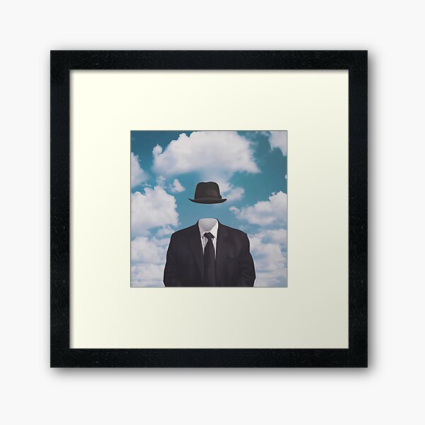 Rene Magritte not faces Framed Art Print