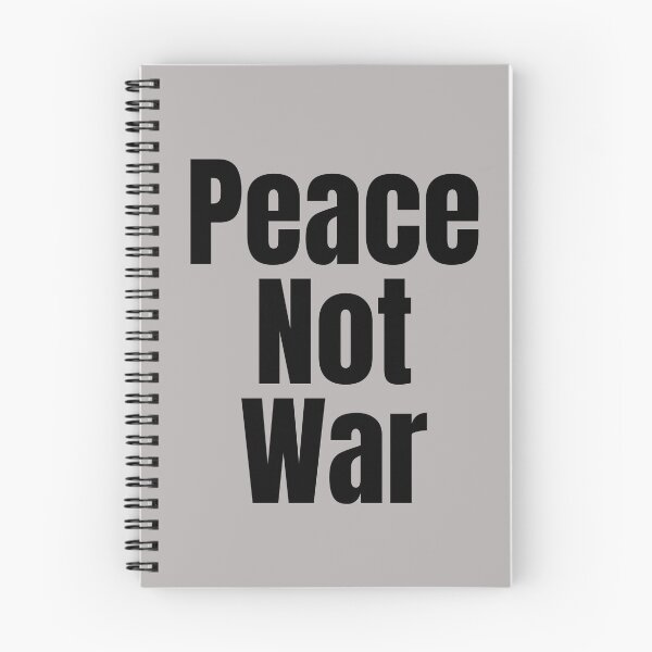 Item preview, Peace Not War. Text only design. Black text. Lower case. designed and sold by JellyBeenzz.