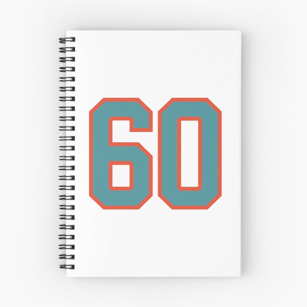 Item preview, 60 number, aqua orange lucky sports sixty designed and sold by ArtIsParty.