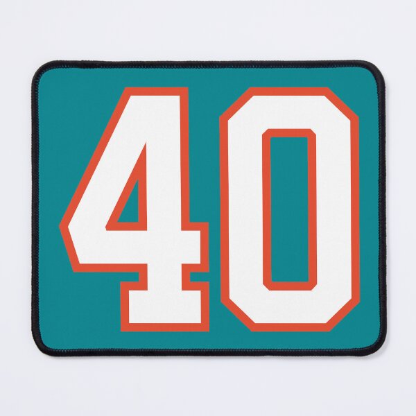 Item preview, Sports Number 40, white orange color lucky sport forty designed and sold by ArtIsParty.
