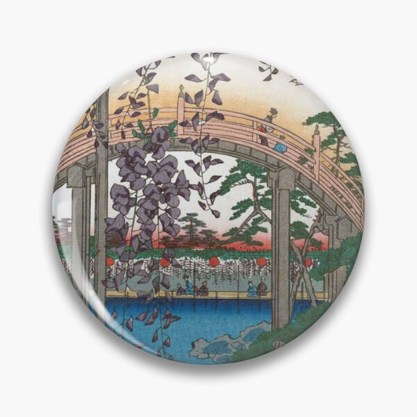 Item preview, In the Kameido Tenjin Shrine Compound, 1856 by Utagawa Hiroshige designed and sold by VintageBob.
