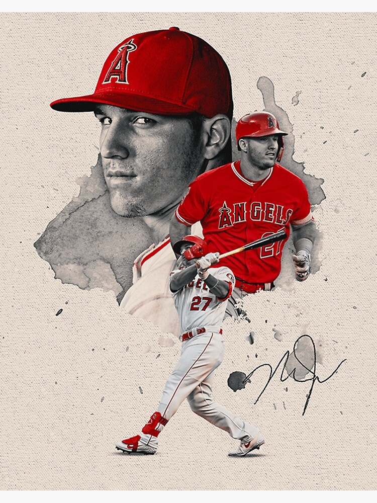 Download Mike Trout Art Print Wallpaper