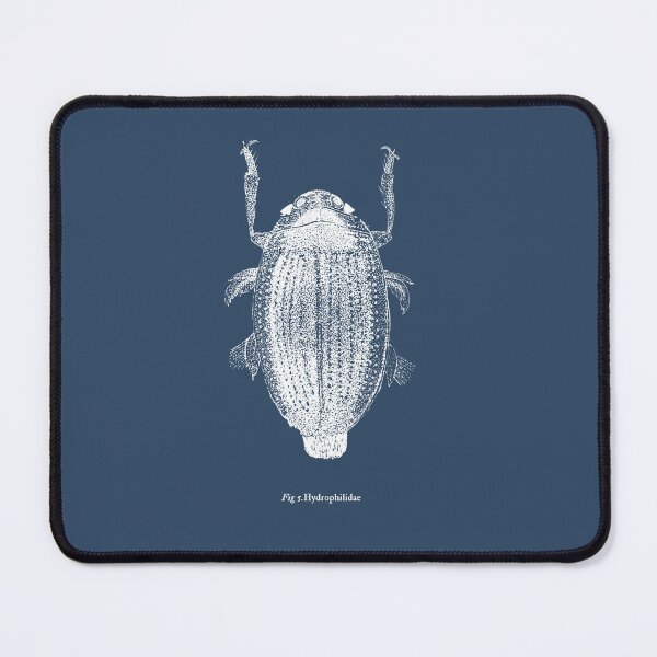 Item preview, Hydrophilidae - Water Beetle Blue print designed and sold by 4personnen.