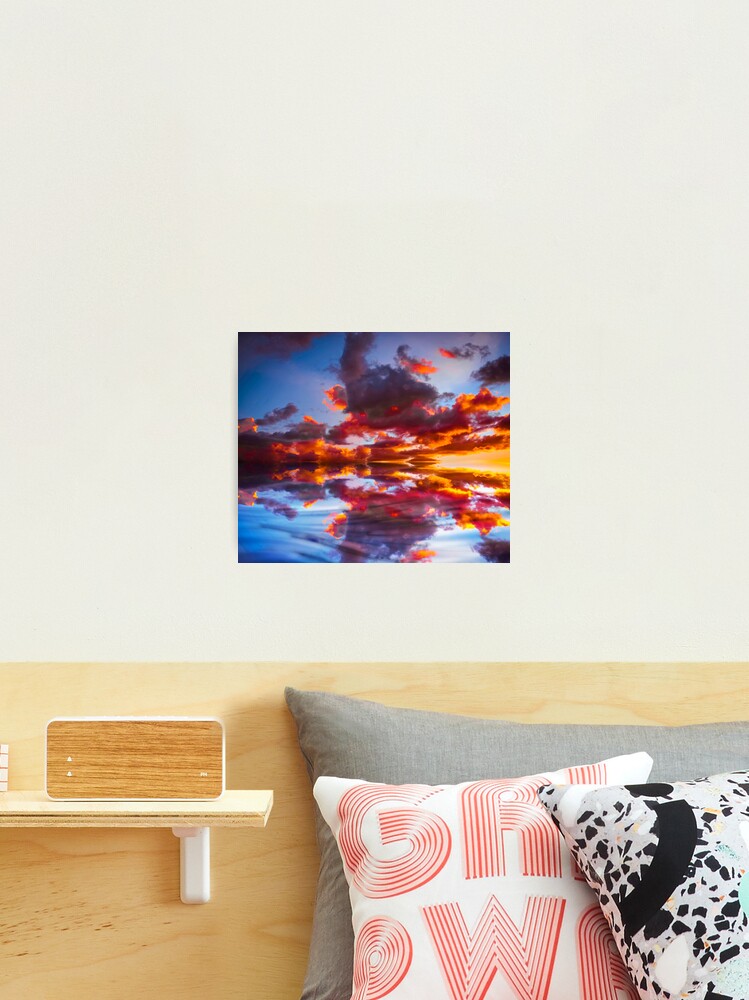 Photographic Print, Abstract Sunset designed and sold by ScenicViewPics