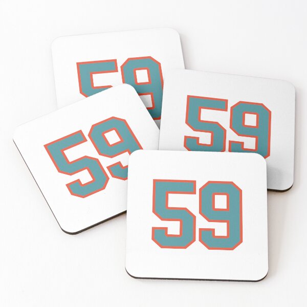 Item preview, 59 number, aqua orange lucky sports fifty nine designed and sold by ArtIsParty.