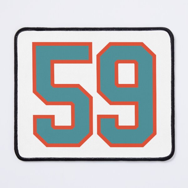 Item preview, 59 number, aqua orange lucky sports fifty nine designed and sold by ArtIsParty.